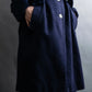 "DIOR" Double gun flap belted chester field coat