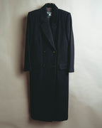 "Burberrys" 80's Classic double breasted wool cashmere maxi coat
