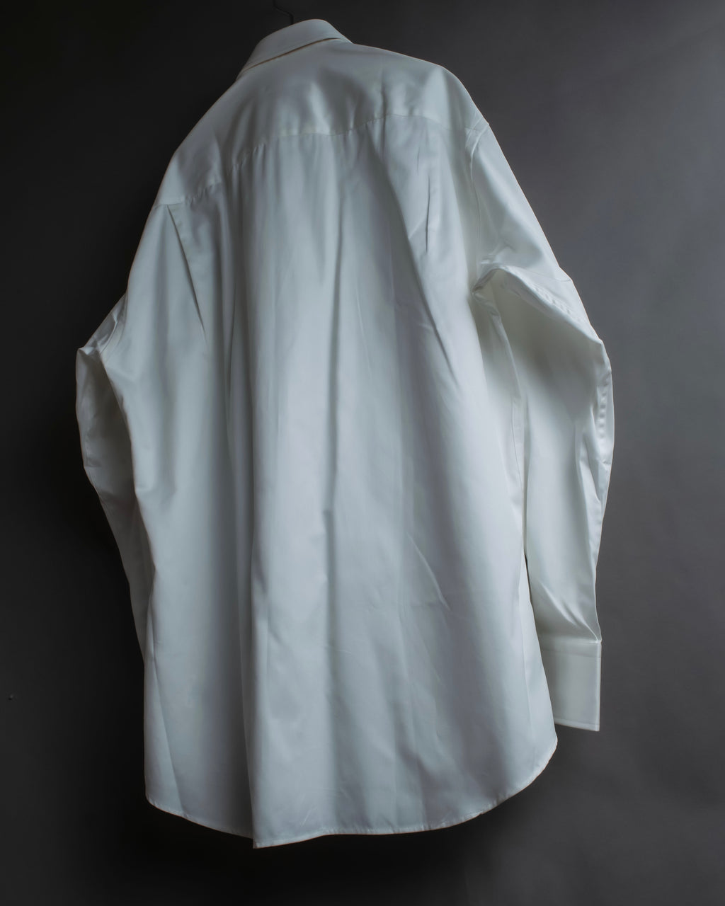 "GUCCI" Slightly glossy cotton white shirt