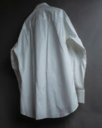 "GUCCI" Slightly glossy cotton white shirt