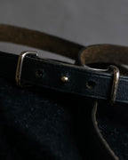 "HERMES" Layered design leather belt