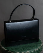 "PRADA" Structured top handle leather bag