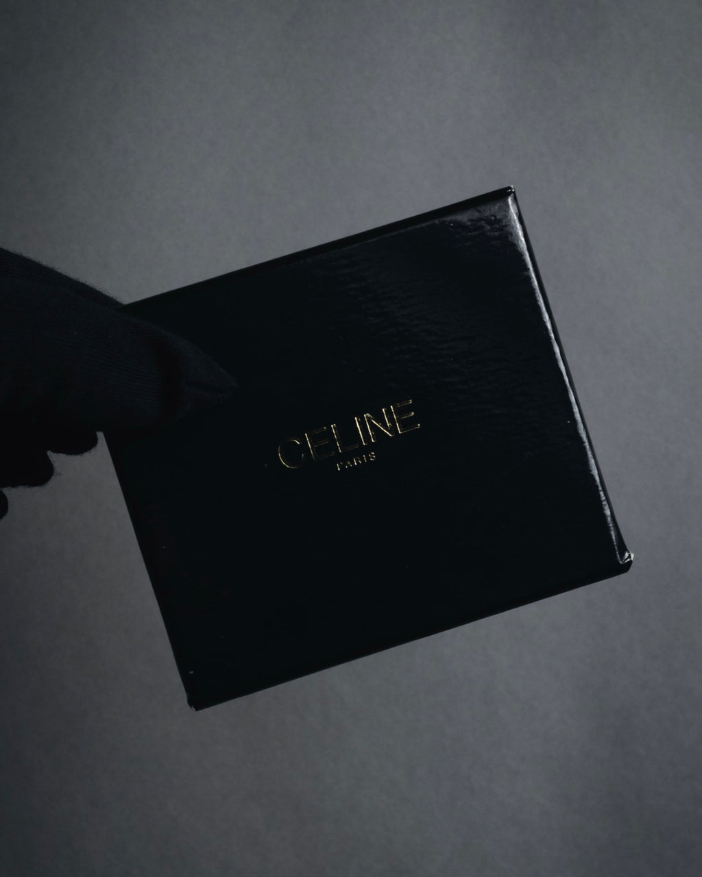 "CELINE" 70’s sulky logo leather bracelet