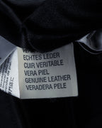 "Weekend Max Mara" Minimalist design center zip-up leather jacket