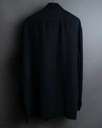 "HUGO BOSS" Striped fabric super oversized black shirt