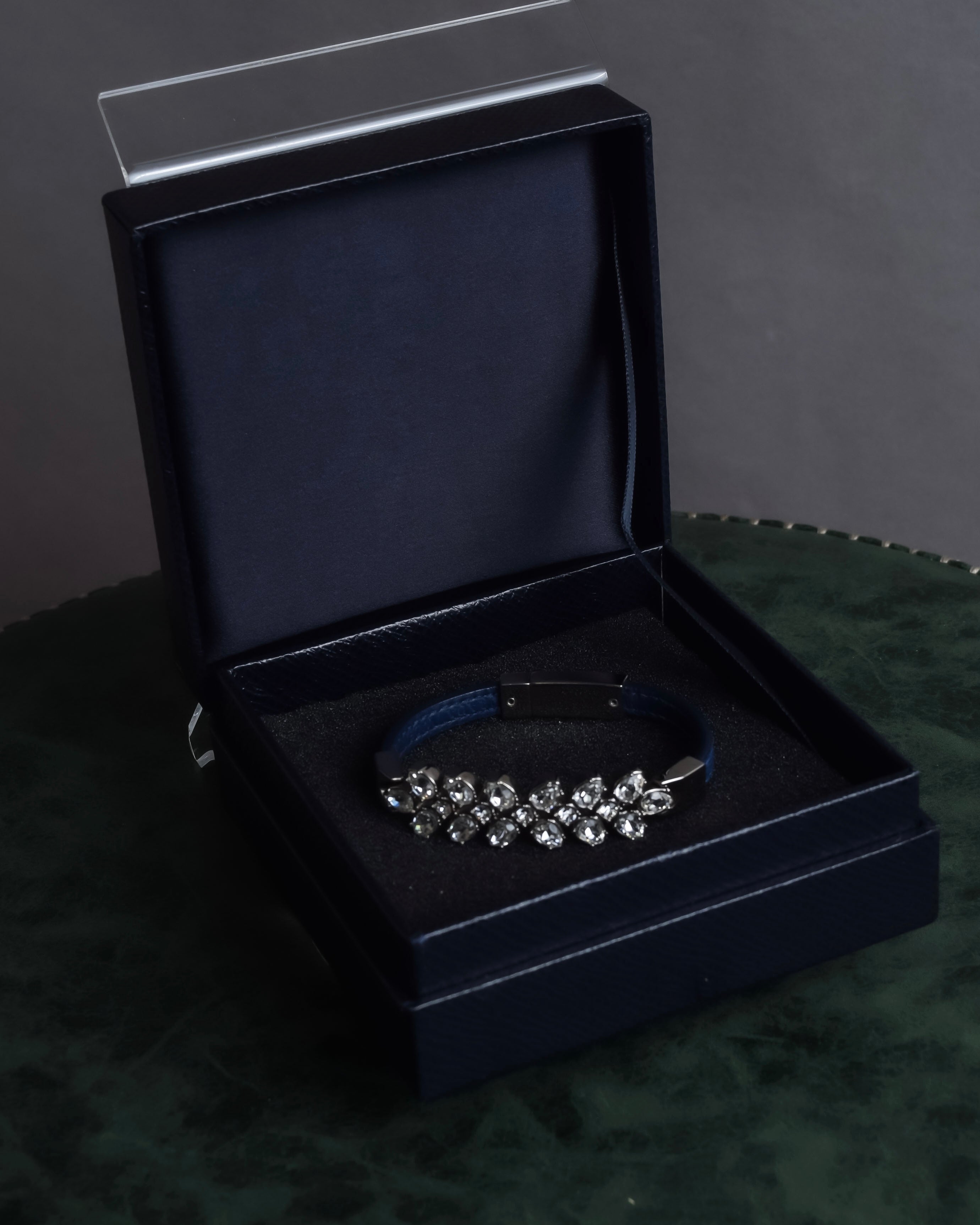 "PRADA" Petal motif crystal bracelet