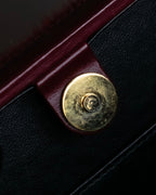 "LOEWE" Seal fur leather hand bag