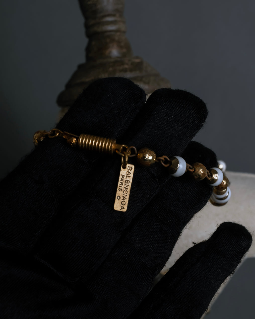 "BALENCIAGA" Leaf motif bijou santoire necklace