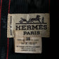 "HERMES" Darted shape no collar back zip jacket