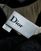 "Christian Dior" Jacquard balloon sleeve dress pullover