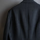 "Vintage striped three button tailored jacket"