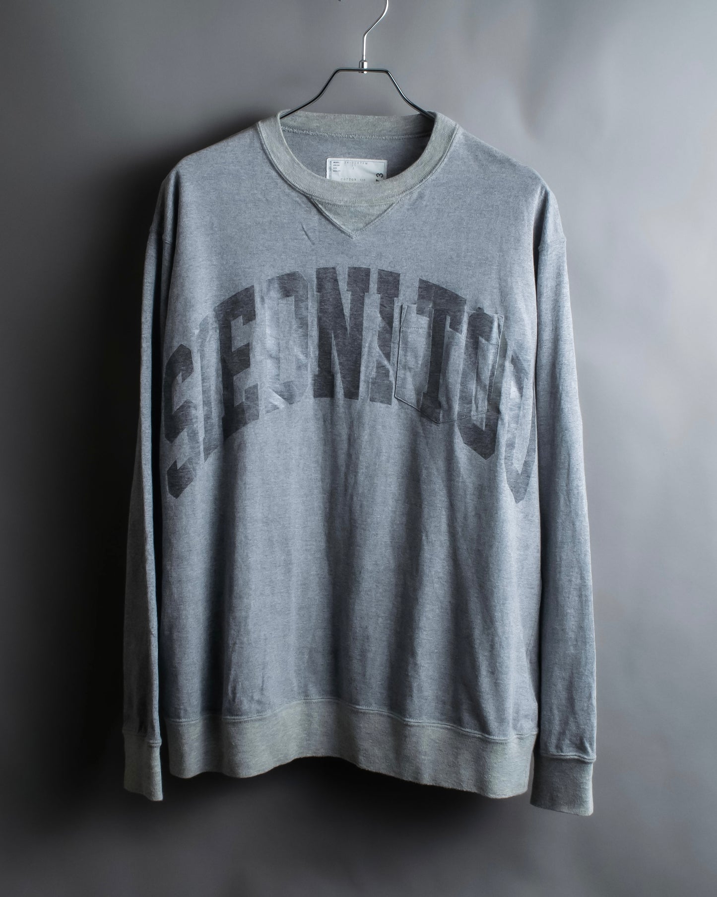 "sacai" 14AW Anam glam arch logo sweatshirt