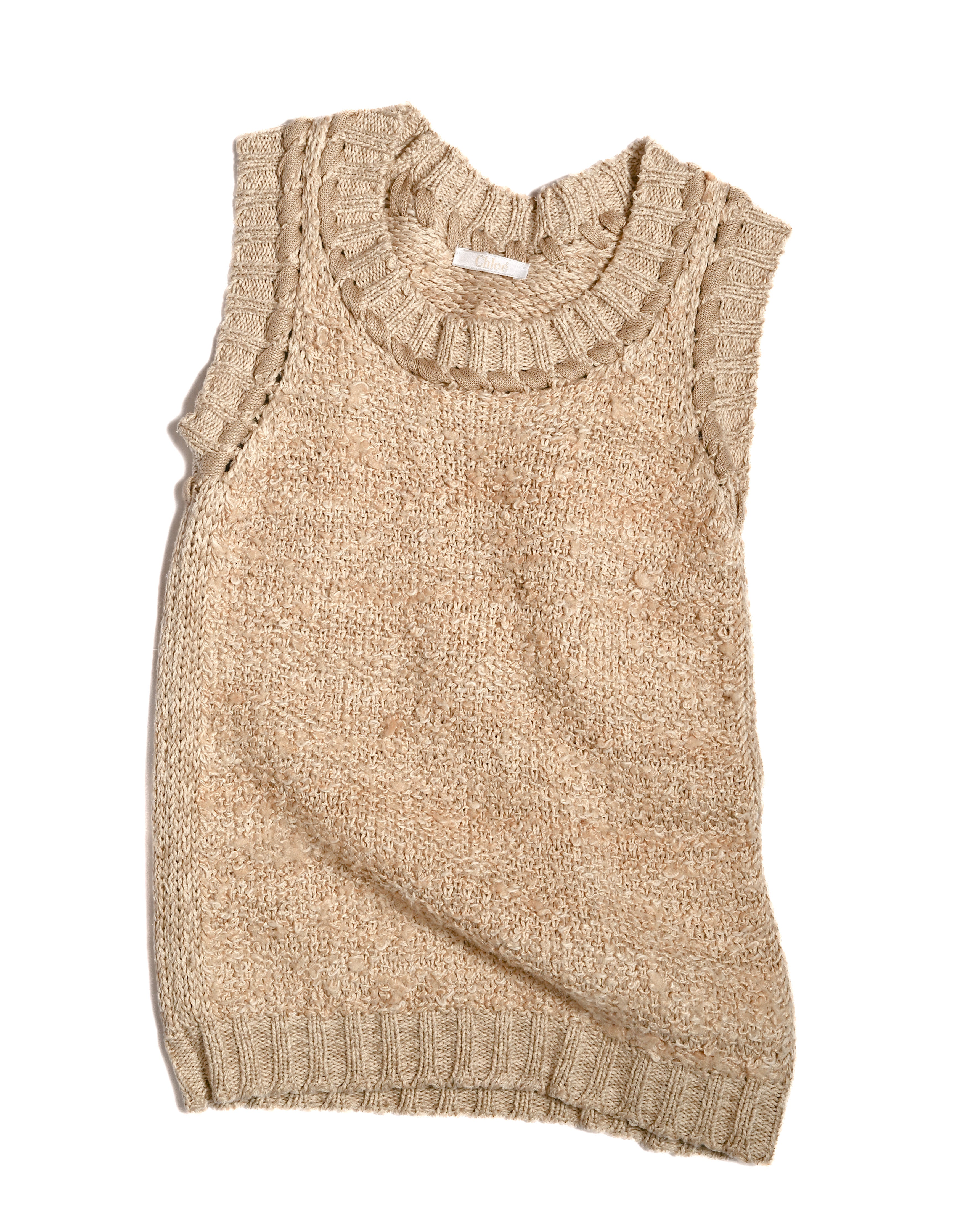 Chloe/ No Sleeve Knitting Vest