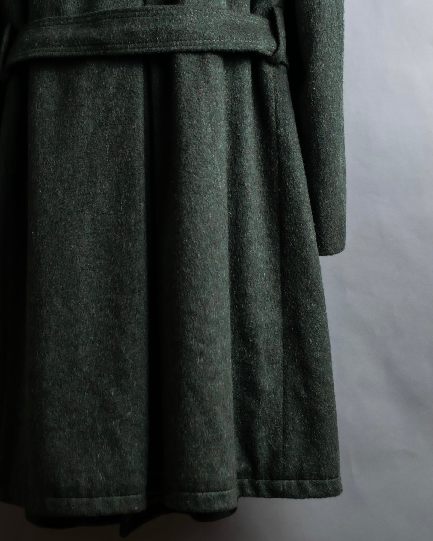 Vintage deep green colour military long coat