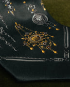 "Gianfranco Ferré" 90's Baroque print silk necktie