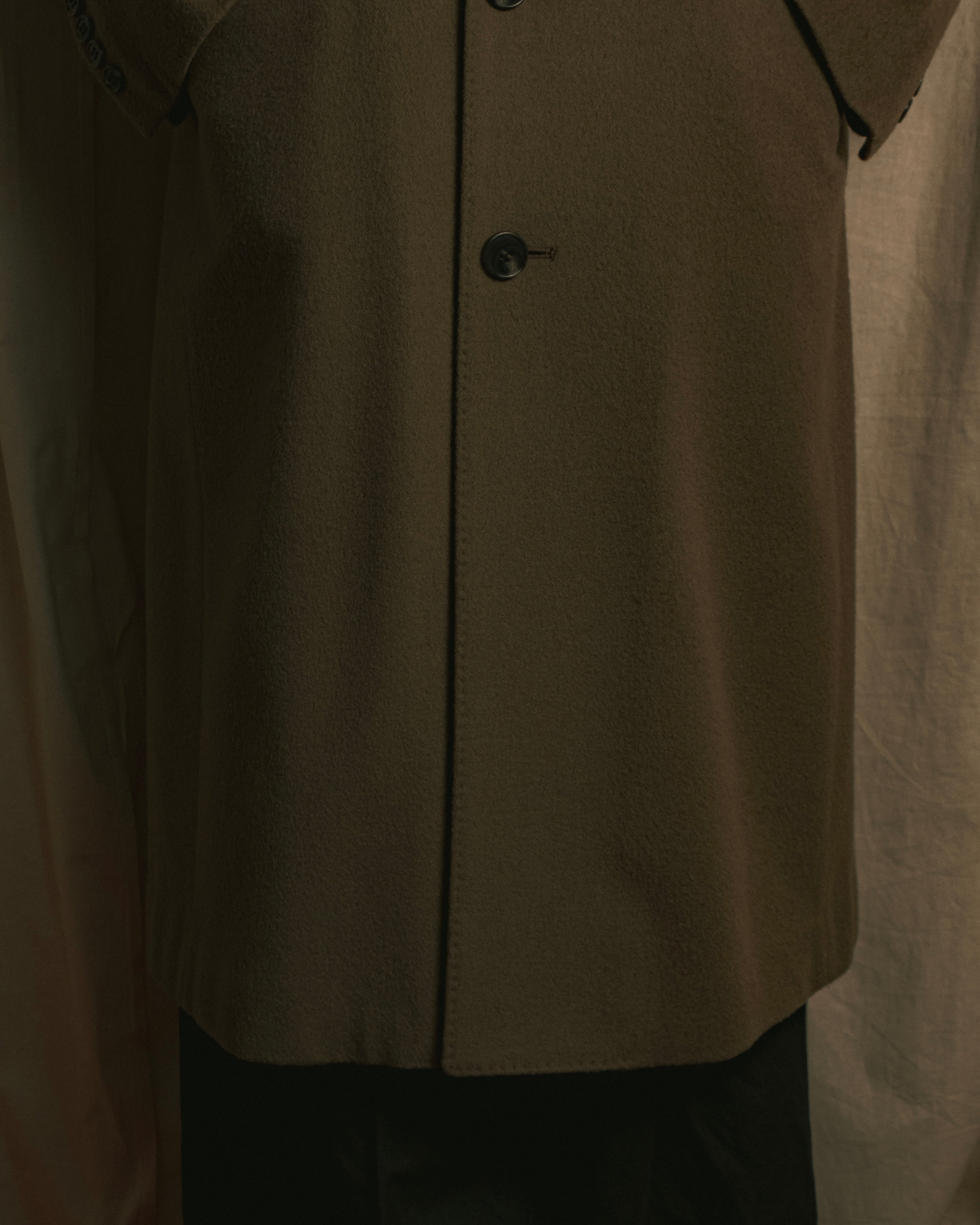 "CHRISTIAN DIOR MONSIEUR" 80's-90's Classic tailored wool melton chester coat