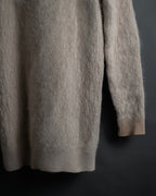 "Chloe" Angora mix standing up long cardigan