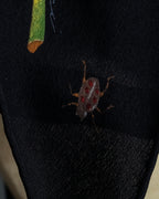 "GUCCI" Flower＆insect motif silk scarf