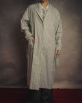 -SPECIAL- “LOEWE” 2010’s striped ribbon sleeve long gown coat