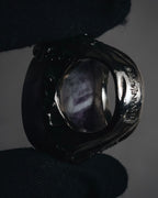 "YVES SAINT LAURENT" 00’s Amethyst stone signet ring
