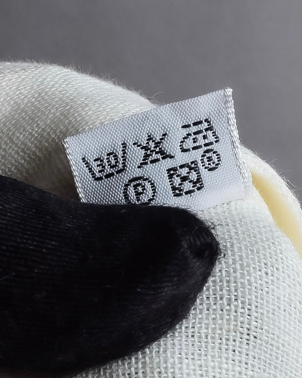 "HERMES" Detachable collar linen shirt