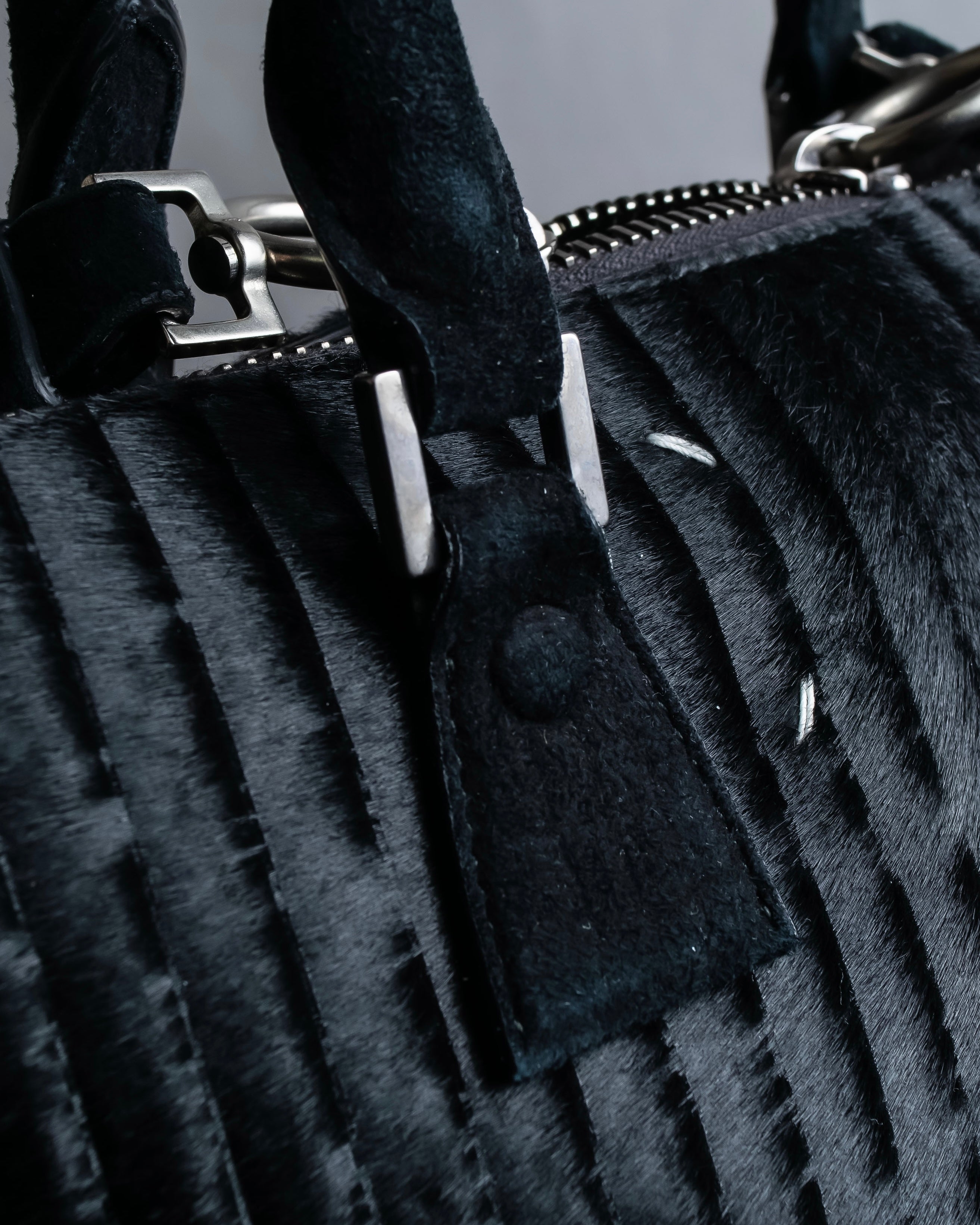 "MAISON MARGIELA" 5AC Harako leather corduroy combination 2way bag