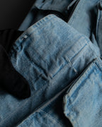 "COMOLI" Flap pocket design oversized denim jacket