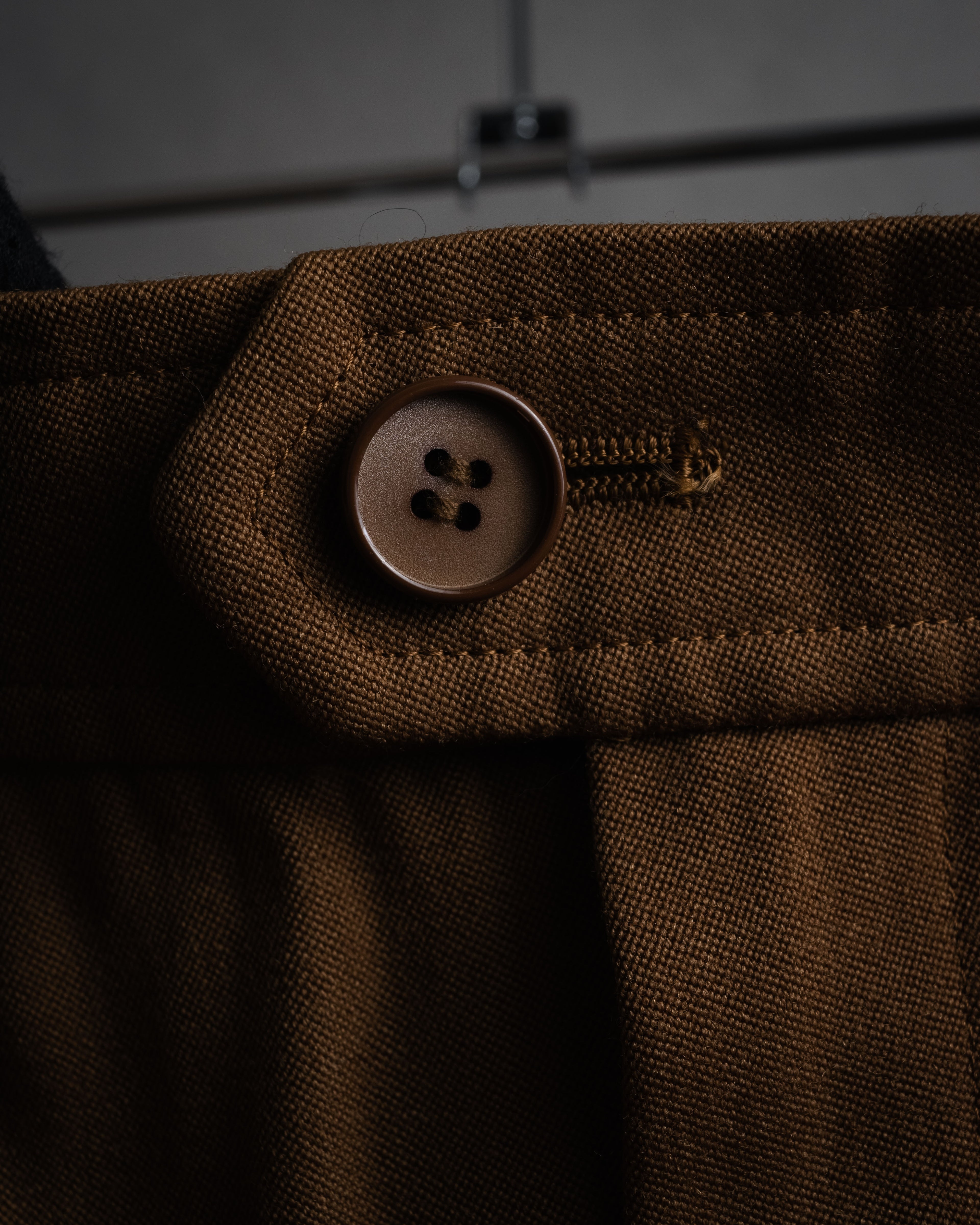 “YVES SAINT LAURENT” 90’s-00’s Two tuck wide trousers