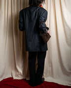 "GIANNI VERSACE" Striped classical tailored jacket