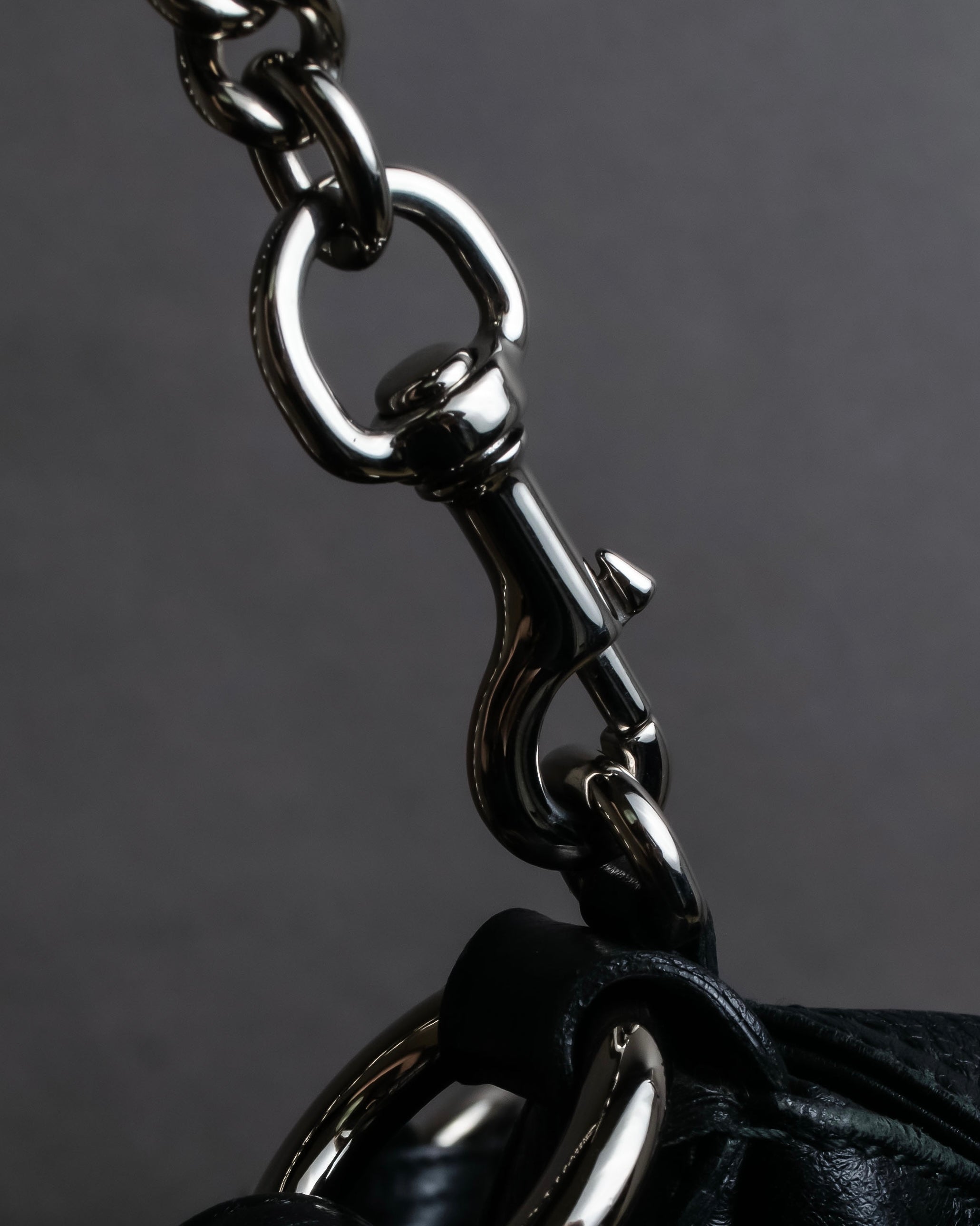 "GUCCI" Bamboo design combination chain shoulder leather bag