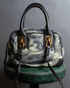 "DOLCE &amp; GABBANA" Miss edge series calf leather 2 way bag