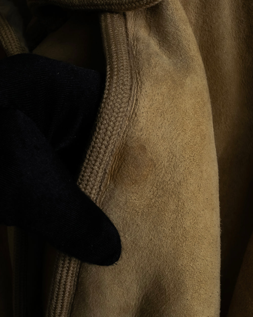 "LOEWE" 90's Panel-switched design mouton shearling coat
