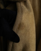 "LOEWE" 90's Panel-switched design mouton shearling coat