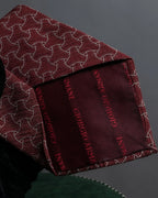 "GIORGIO ARMANI" Wave pattern silk necktie