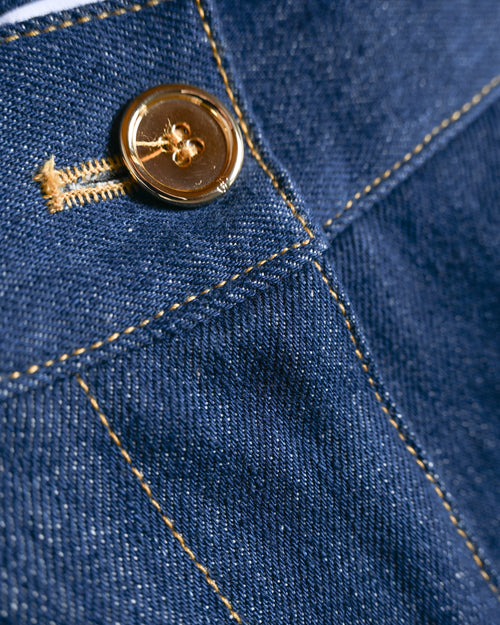 PATOU/ “Iconic Denim Trousers” Rolle Up Designed Denim