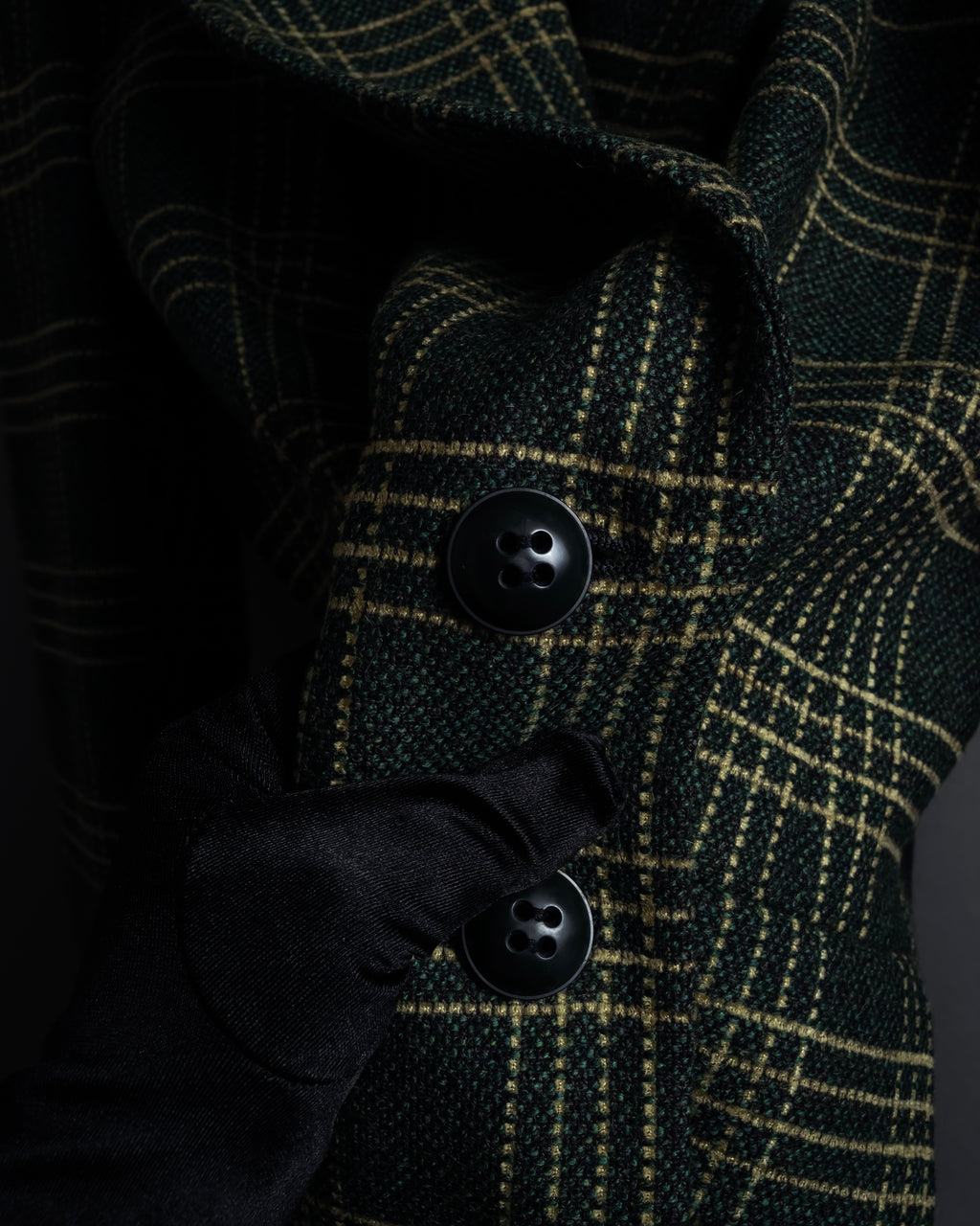 "Christian Dior" Windowpane check tailored jacket