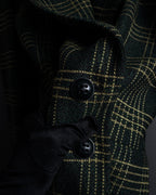 "Christian Dior" Windowpane check tailored jacket