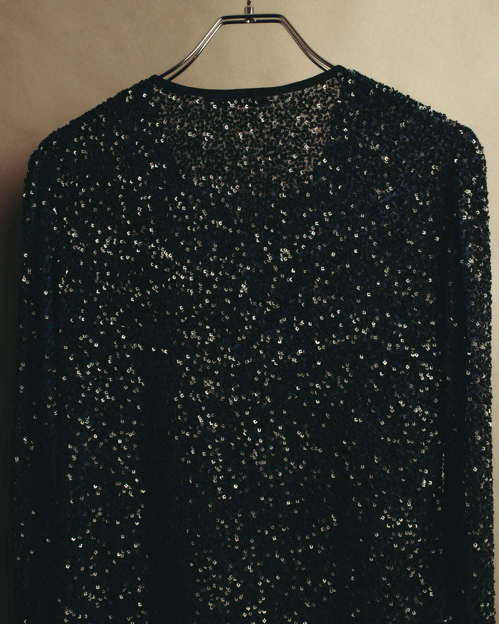 "MARINA RINALDI" 00's-10's Sequined lace long sleeve top