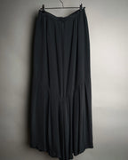 “Christian Dior” 80’s-90’s Silk draped long skirt