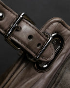 "BALENCIAGA" Three-way chain leather shoulder bag