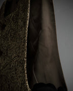 "ISSEY MIYAKE" Brushed texture 5-buttons vest