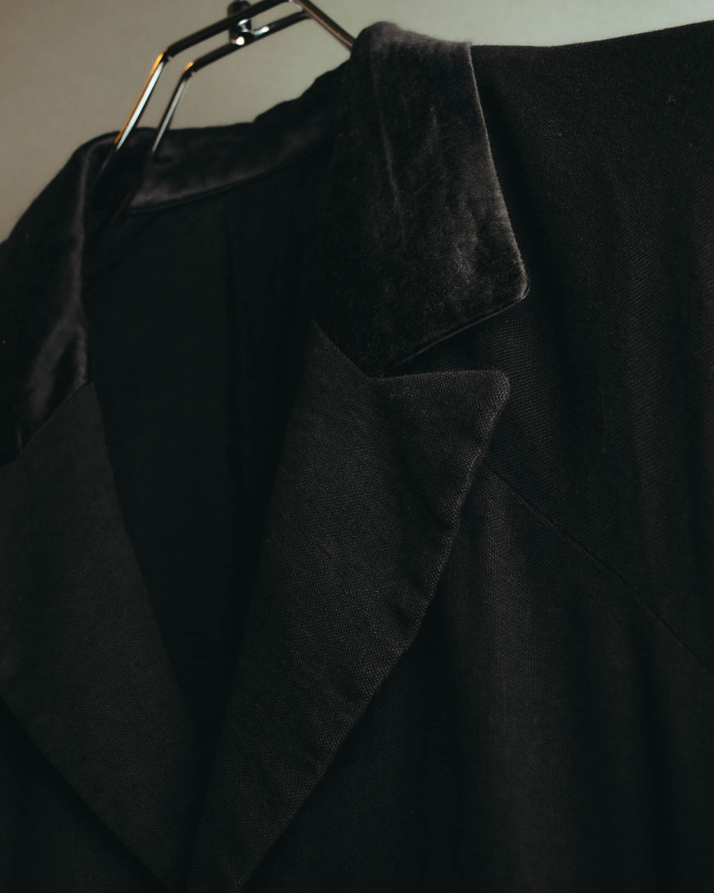 "i wish Y's bis" late 80's-90's Relaxed linen cotton long jacket