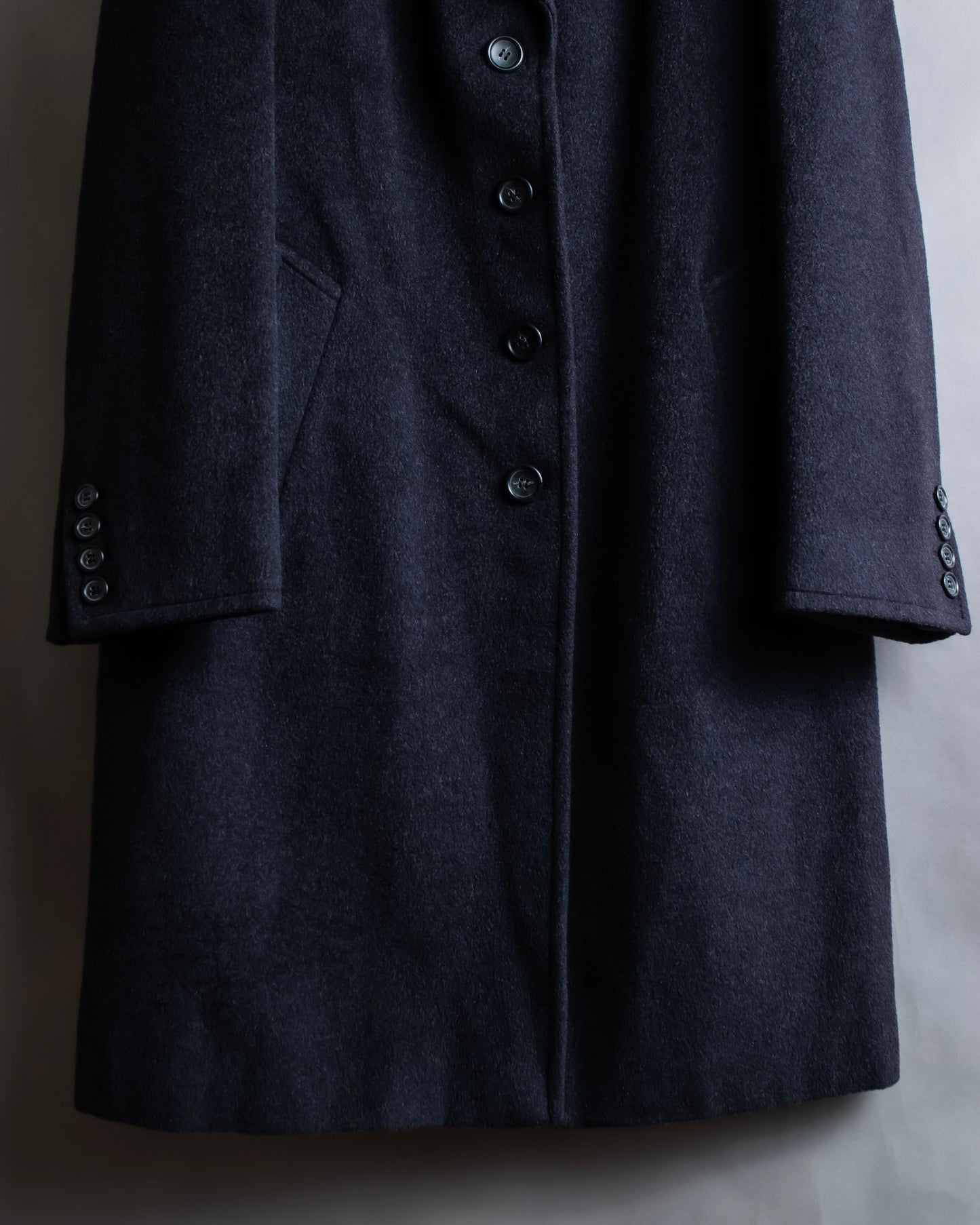 "Max Mara" Straight line silhouette single breasted chester coat