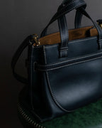 "LOEWE" Gate top handle 2way leather bag