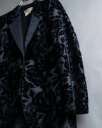 "GUCCI" Floral patterned lamé tailored jacket"