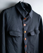 "COMME des GARCONS
COMME des GARCONS" 6 button detail raw edge jacket
