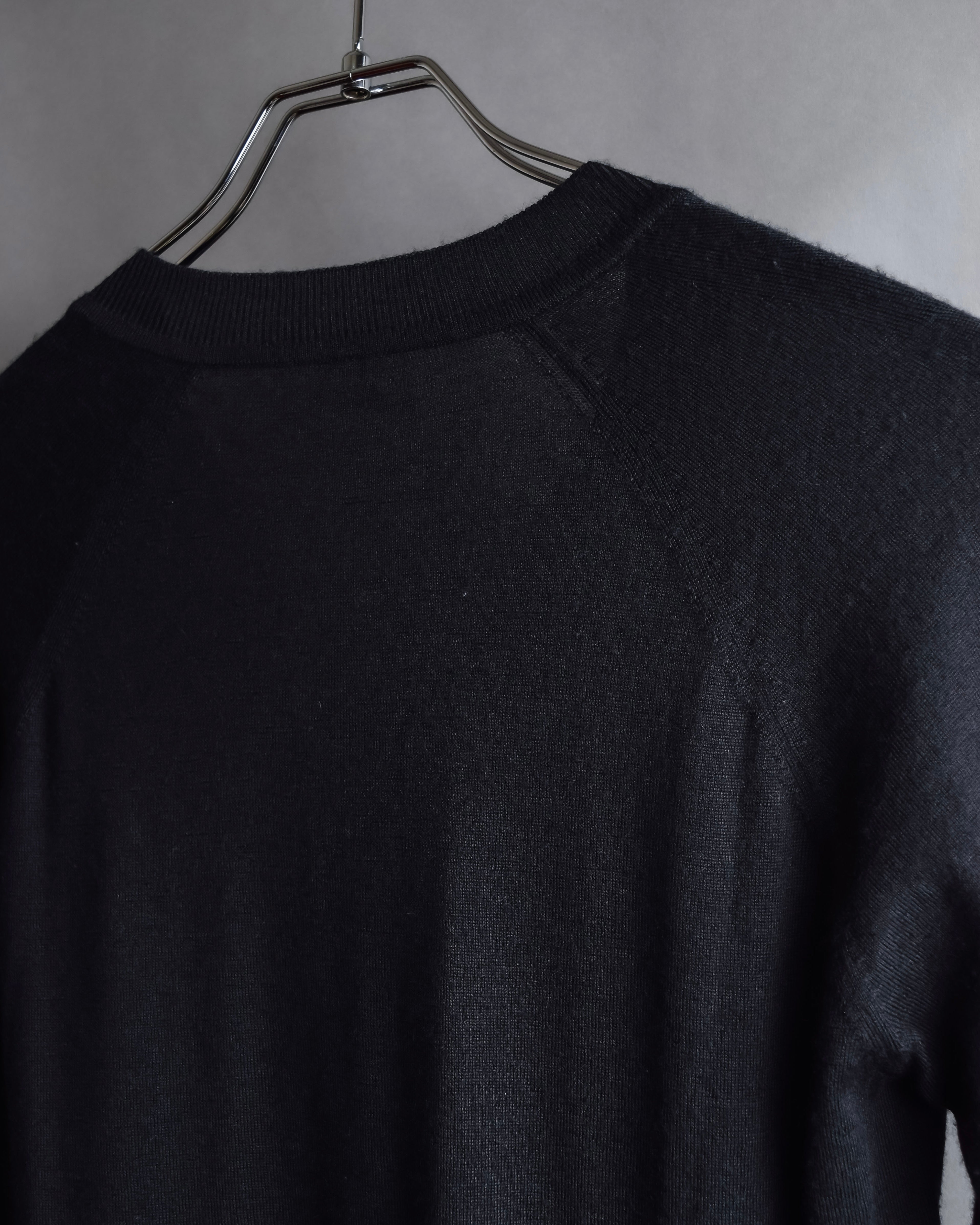 "HERMES" Cashmere silk blend V-neck knit
