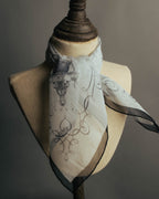 "Hermès" 80's-90's Airy silk chiffon scarf