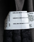 "Rick Owens" 12AW asymmetrical hooded knit cardigan