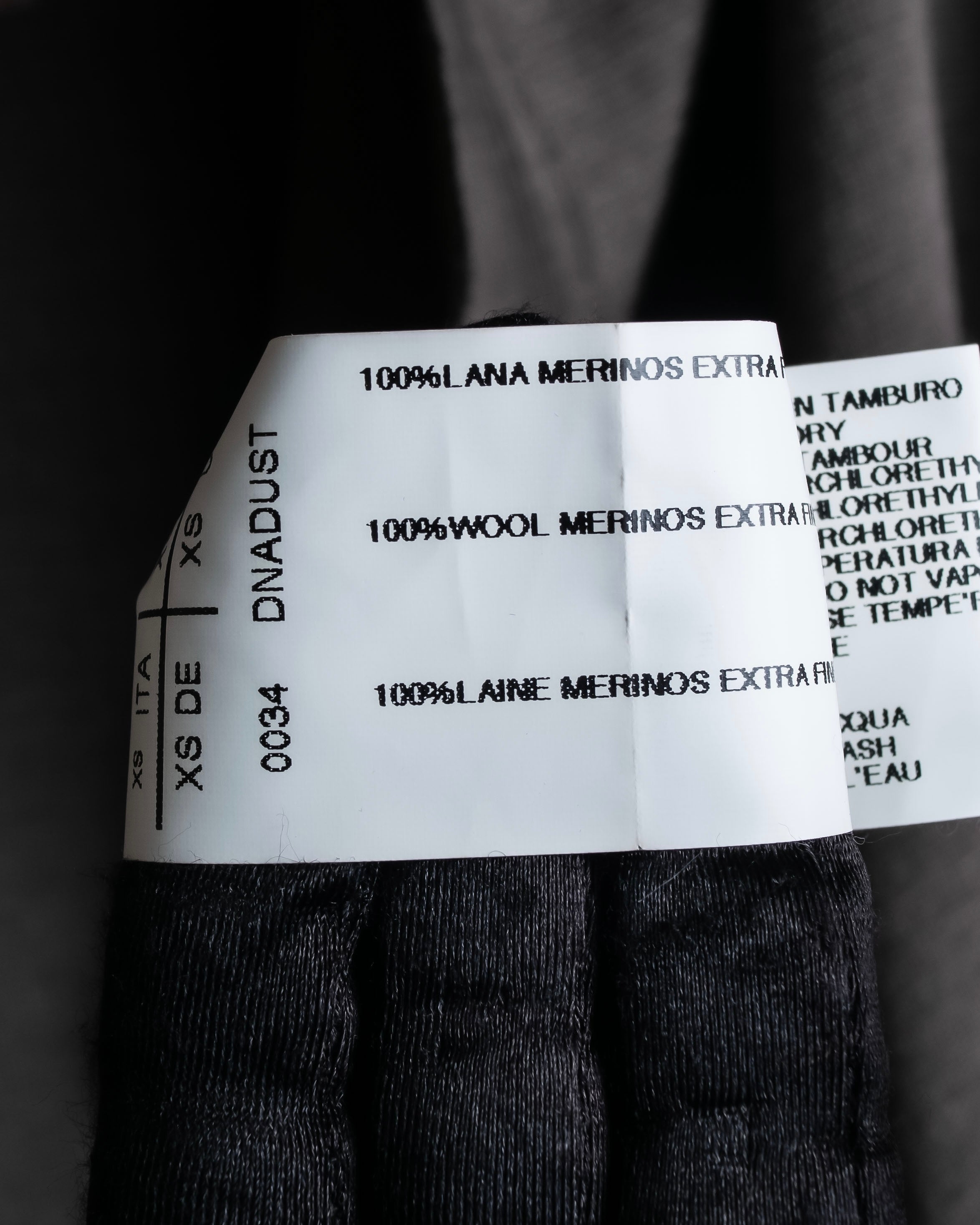 "Rick Owens" 12AW asymmetrical hooded knit cardigan